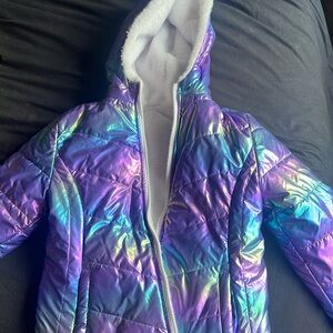SO reversible girls puffer jacket size 10/12